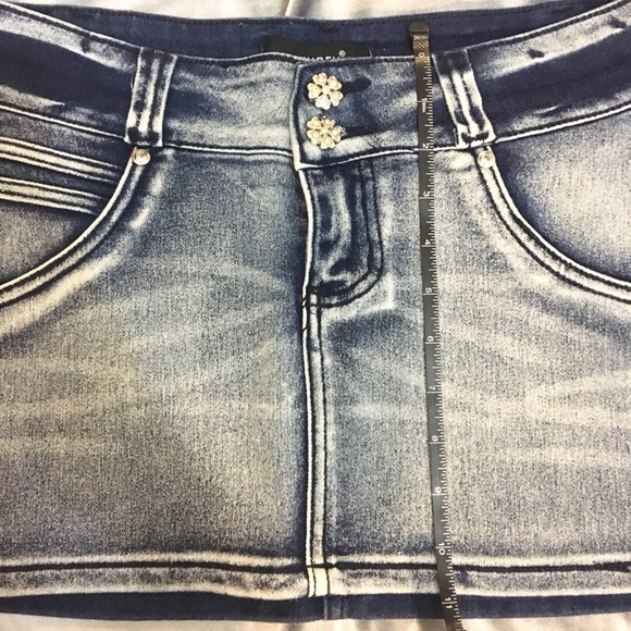 Denim Mini Skirt - Picture 7 of 8